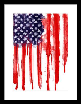 American Flag Framed Prints