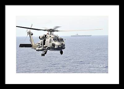 Mh-60 Seahawk Framed Prints