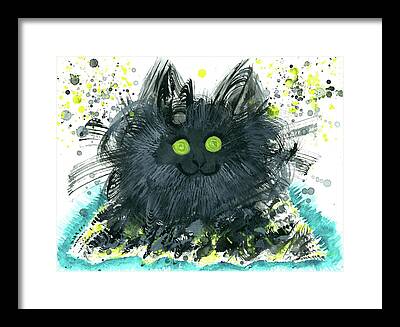 Spirit Cat Essence Framed Prints