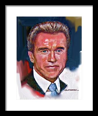 Arnold Schwarzenegge Framed Prints