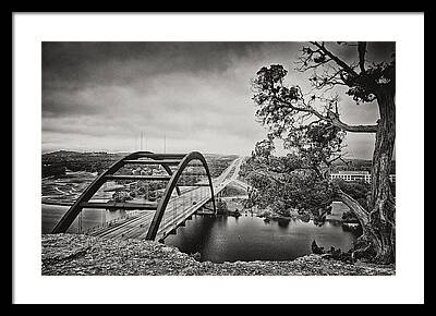 Bridge Over A Lake Framed Prints