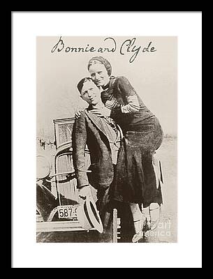 Bonnie And Clyde Framed Prints