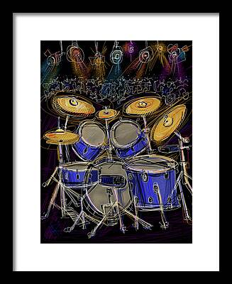 Ride Cymbal Framed Prints