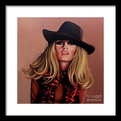 Brigitte Bardot Nude Framed Prints