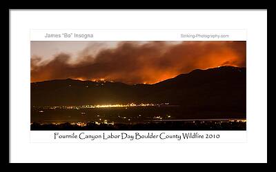 Four Mile Canyon Fire Framed Prints