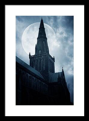 Glasgow Night Framed Prints