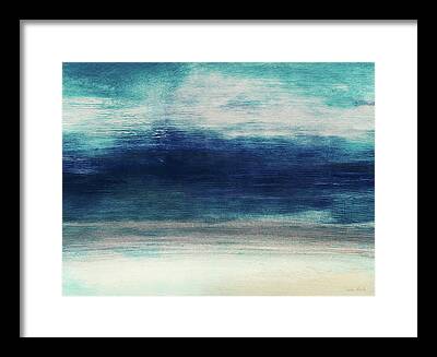 Beige Abstract Framed Prints