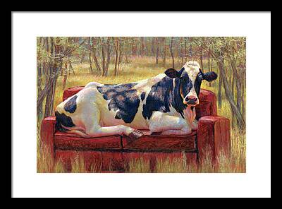 Holstein Cow Framed Prints