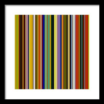 Abstract Stripe Patterns Framed Art Prints