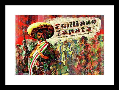 Emiliano Zapata Framed Prints