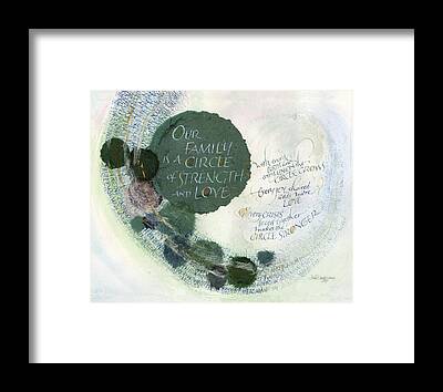 Caring Mother Mixed Media Framed Prints