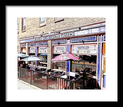 Fish And Chips Framed Prints