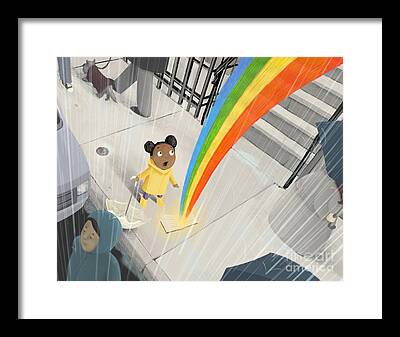 Rainbow Room Framed Prints