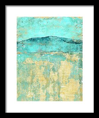 Abstract Beach Landscape Framed Prints