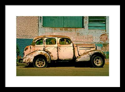 Rusted Cars Framed Prints