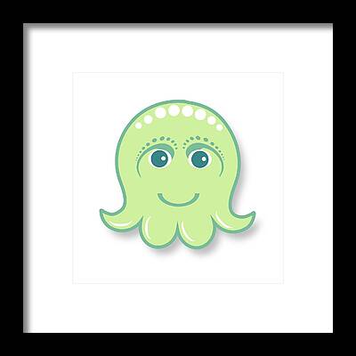 Designs Similar to Little cute green octopus
