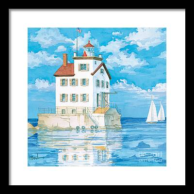 Lorain Lighthouse Framed Prints