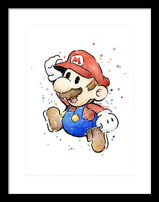 Super Mario Framed Prints