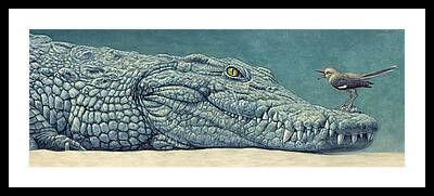 Croc Framed Prints