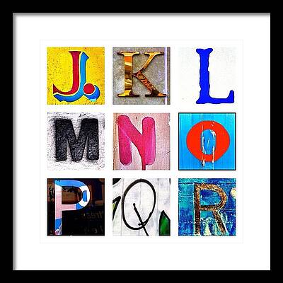 Alphabet Letters Framed Prints