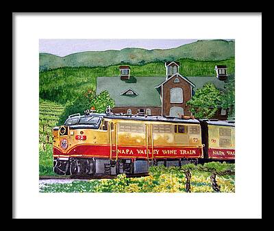 Caboose Paintings Framed Prints