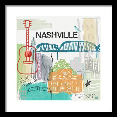 Nashville Paintings Framed Prints
