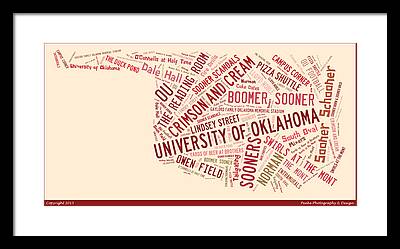 Oklahoma University Framed Prints