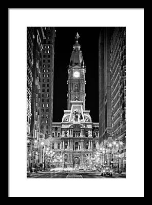 Philadelphia City Hall Framed Prints