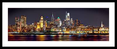 Philadelphia Skyline Framed Prints