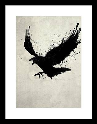 Raven Framed Prints