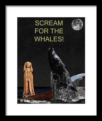 End Whaling Mixed Media Framed Prints