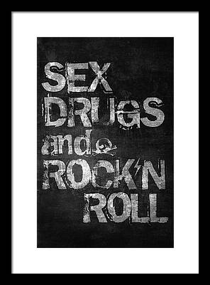 Rock N Roll Framed Prints