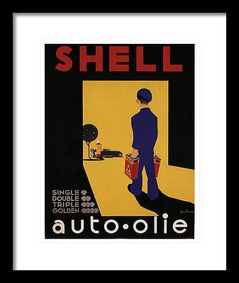 Shell Gas Station Framed Prints