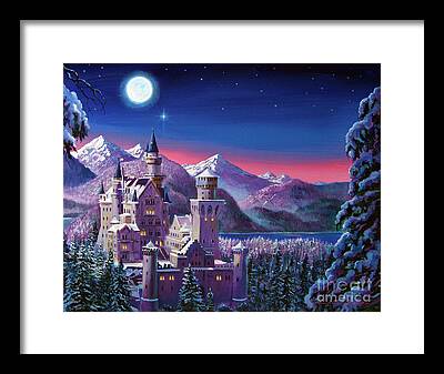 Sleeping Beauty Castle Framed Prints