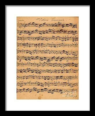 Music Score Framed Prints