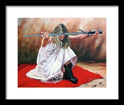 Warrior Bride Of Christ Framed Prints