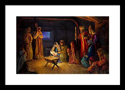 Birth Of Jesus Christ Framed Prints