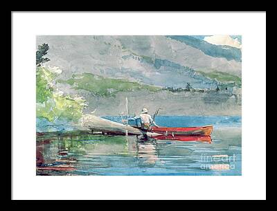 Canoeist Framed Prints