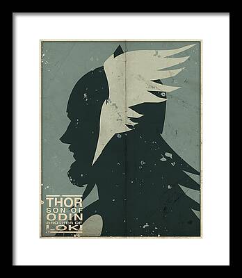 Thor Digital Art Framed Prints