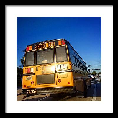 Schoolbus Framed Prints
