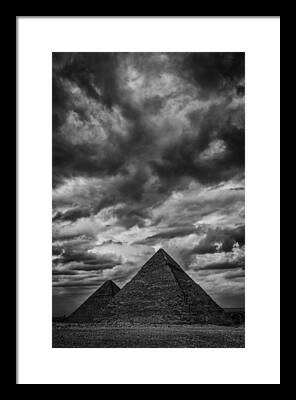 Pyramids Of Giza Framed Prints