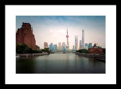 Huangpu River Framed Prints