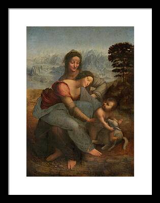 Virgin And Child With St. Anne Framed Prints