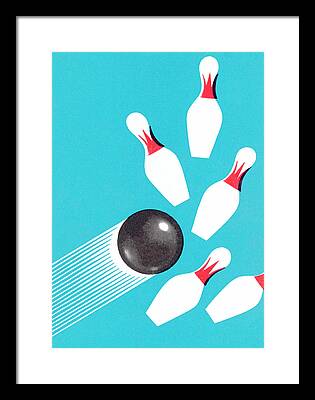 Bowling Ball Framed Prints