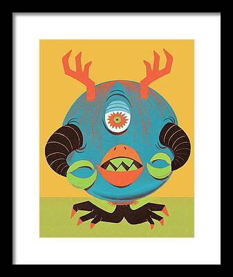 Bug Eyed Monsters Framed Prints