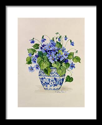 Blue And White Porcelain Framed Prints