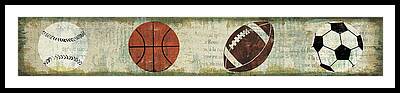 Basketballs Framed Prints
