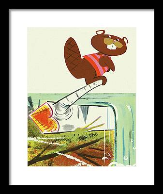 Beaver River Framed Prints