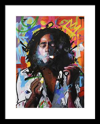 Bob Marley Abstract Framed Prints