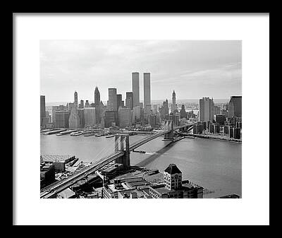 Twin Towers Trade Center Digital Art Framed Prints